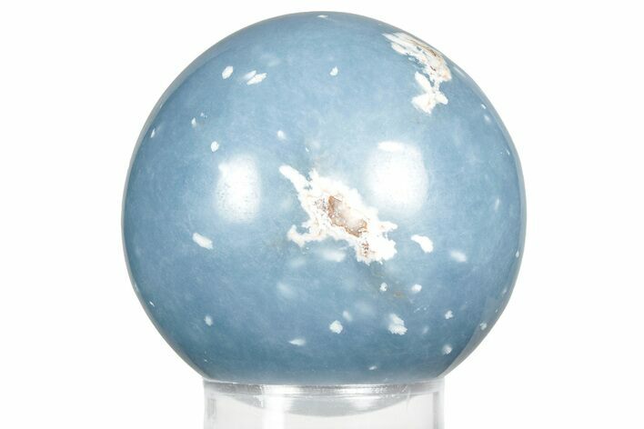 Polished Angelite (Blue Anhydrite) Sphere - India #359852